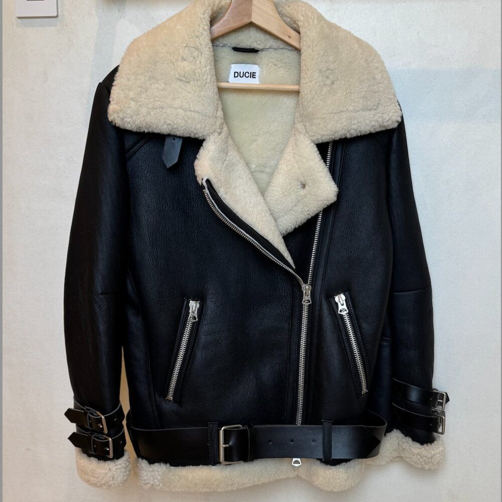 Like New Ducie London Shearling Coat